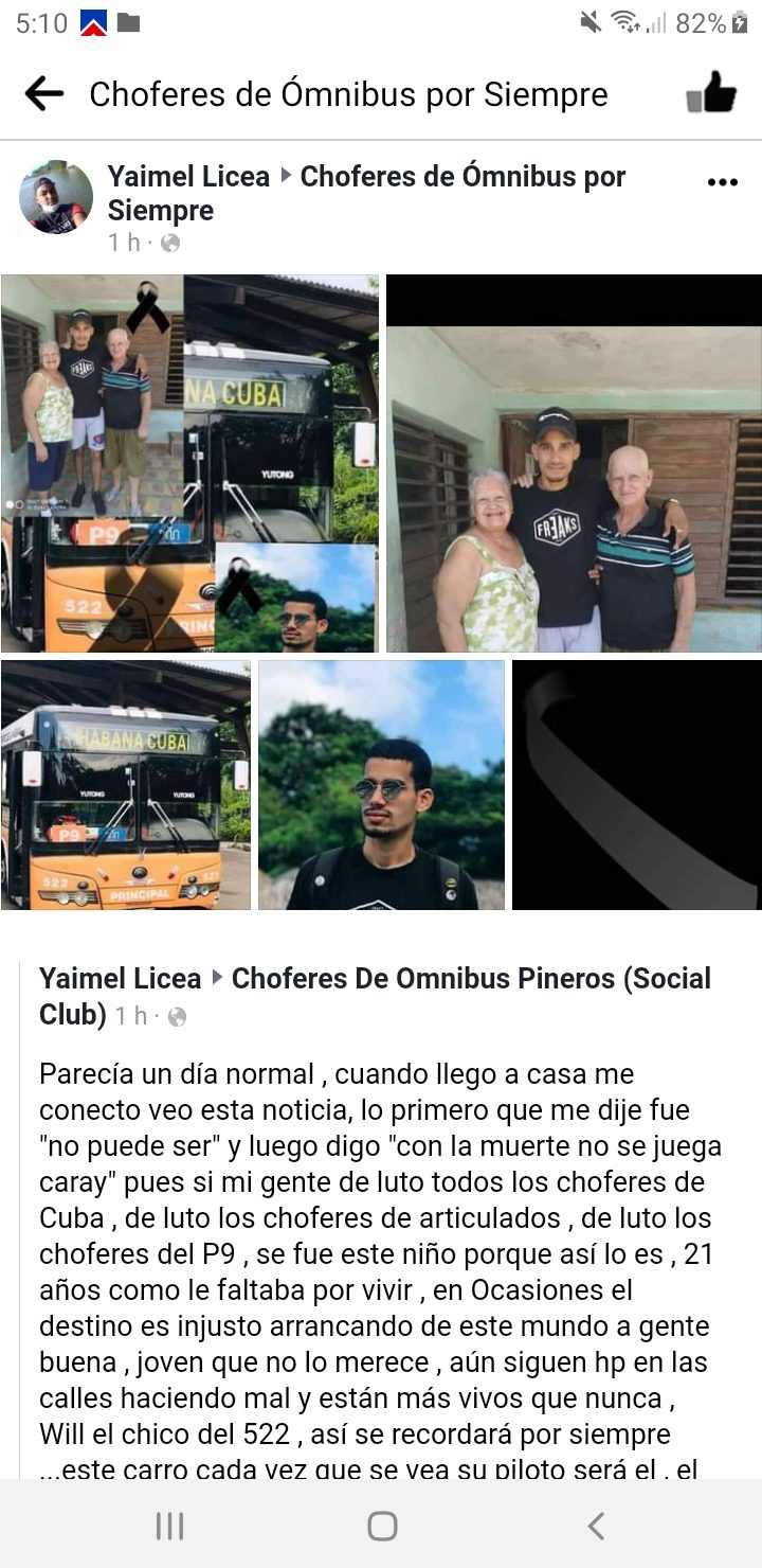 Conmoci N En Redes Sociales Por Deceso De Joven Cubano