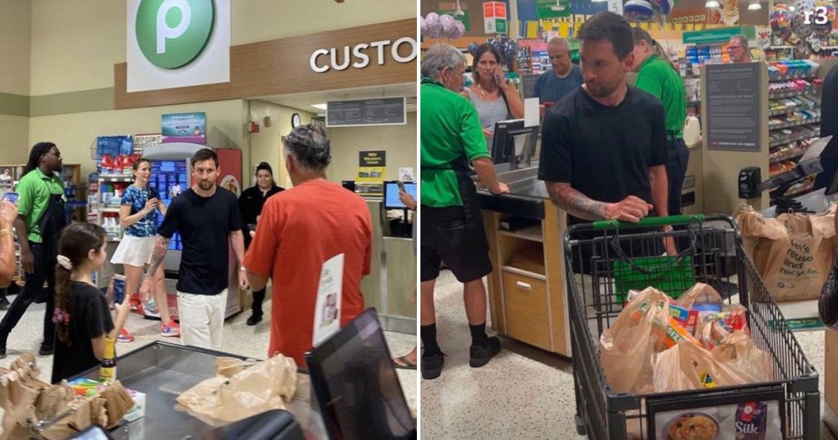 Messi sorprende haciendo compras en un Publix en Miami